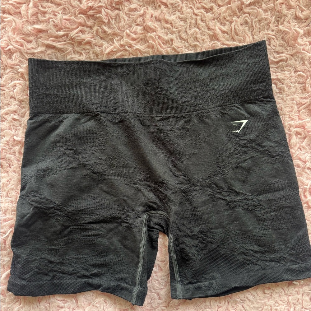 Women's Black Seamless Shorts